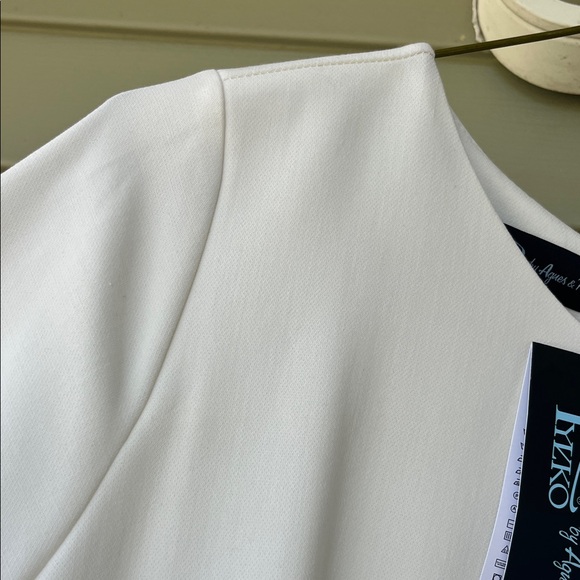 New rylko White and Black Chevron quarter length sleeve Dress - Picture 7 of 16